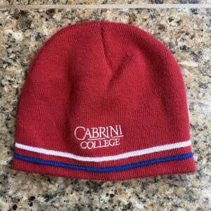 Phillies Baseball Cabrini College University Red Knit Beanie Cap Hat Outerwear